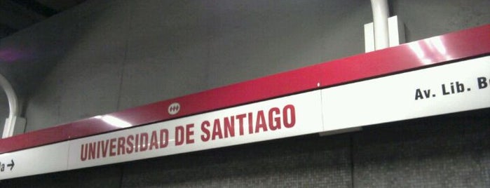 Metro Universidad de Santiago is one of Metro Santiago.