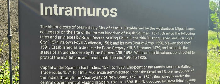 Intramuros is one of philippines.