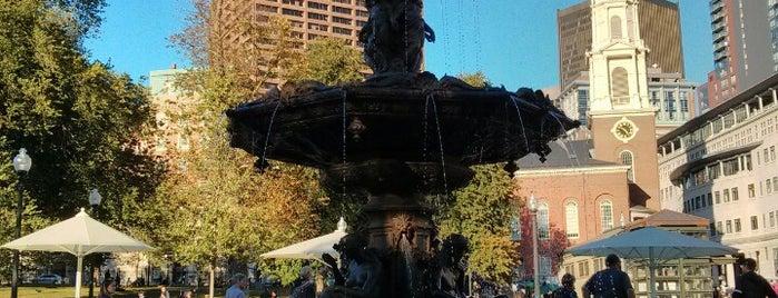 Brewer Fountain is one of Boston.