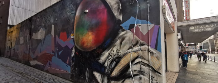 Spaceman Mural is one of Glasgow.