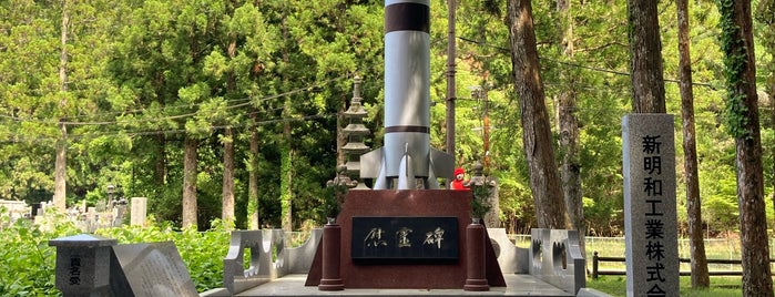 新明和工業株式会社 慰霊碑 is one of 高野山の著名人墓標（奥の院から山上一帯）.
