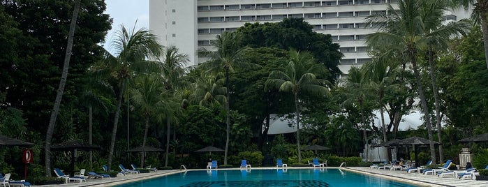Swimming Pool Hotel Borobudur Jakarta is one of The 15 Best Places with a Swimming Pool in Jakarta.