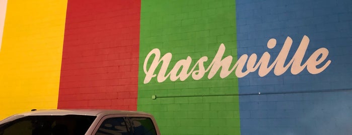 Rainbow Mural is one of Nashville.