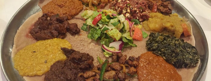 Demera Ethiopian Restaurant is one of David'in Beğendiği Mekanlar.
