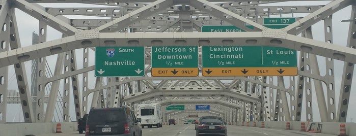 John F. Kennedy Memorial Bridge is one of Lana's Louisville.