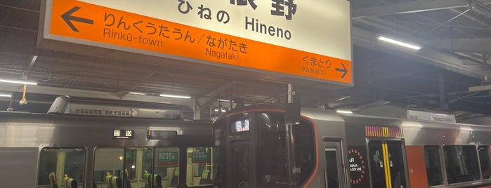 Hineno Station is one of 京阪神の鉄道駅.