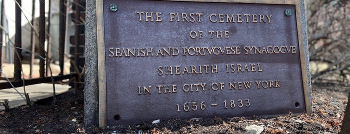 First Shearith Israel Graveyard is one of 🗽 NYC - Lower Manhattan, etc..