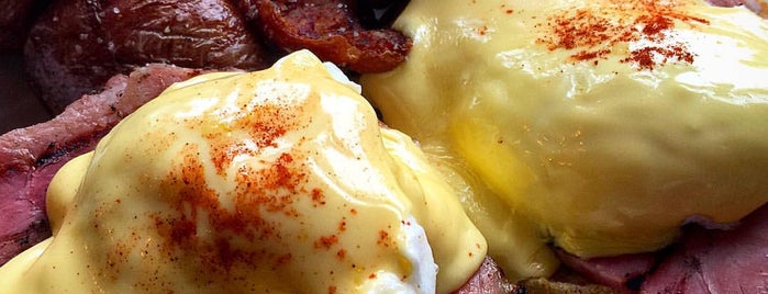 Feast Restaurant & Bar is one of Chicago's Best Eggs Benedict Dishes.