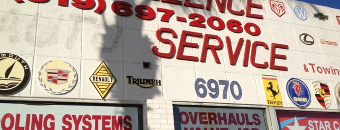 Excellence Service& Towing Inc is one of my places.