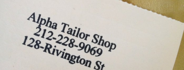Alpha Tailor Shop is one of Lugares favoritos de Ben.