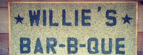 The Original Willie's Bar-B-Q is one of Texas Monthly Top 50 BBQ Joints In The World 2013.
