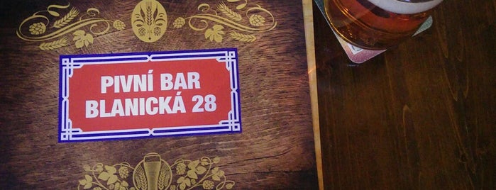 Pivní Bar Blanická is one of Craft Beer in Praha.