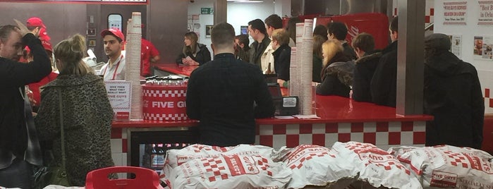 Five Guys is one of B’s Liked Places.