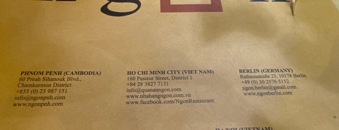 Nhà Hàng Ngon / Ngon Restaurant is one of Ho Chi Minh City.