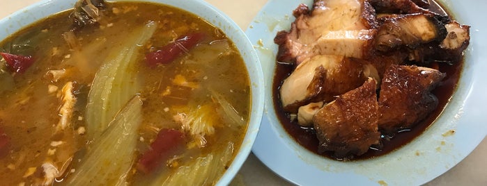 Sin Nam Huat Roasted Chicken & Duck Rice (新南發燒臘雞鴨飯) is one of สถานที่ที่ Melvin ถูกใจ.