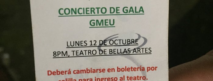 Teatro Bellas Artes is one of Karla'nın Beğendiği Mekanlar.