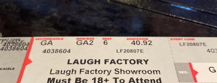 Laugh Factory is one of Las Vegas.