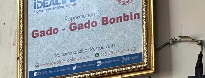 Gado Gado Bon Bin is one of Good Food In Jkt.