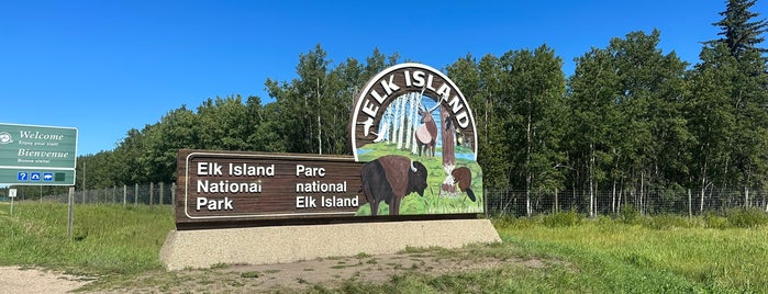 Elk Island National Park is one of Edmonton.