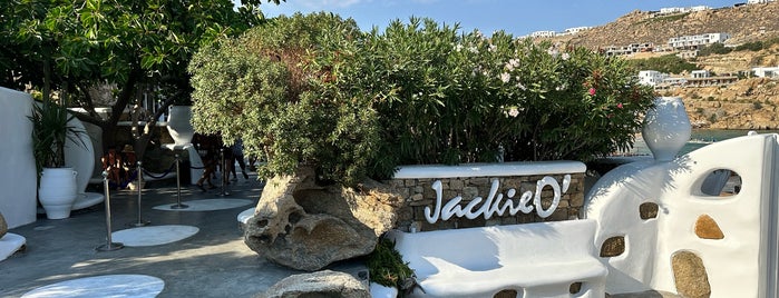 JackieO' Beach is one of Mykonos.