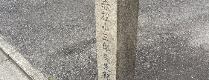 赤松小三郎遭難之地（贈従五位赤松小三郎先生記念碑） is one of 史跡.