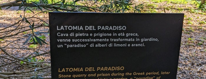Latomia del Paradiso is one of Sicilia.