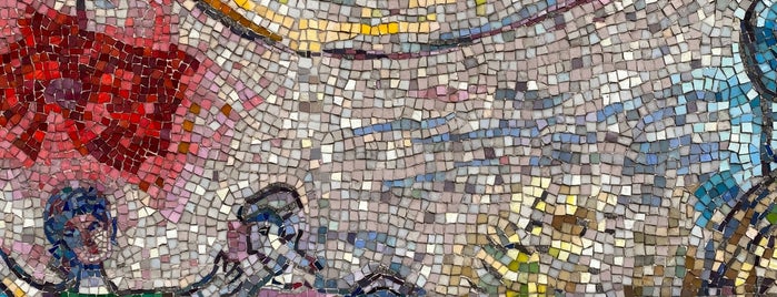 Chagall Mosaic, "The Four Seasons" is one of Chicago.