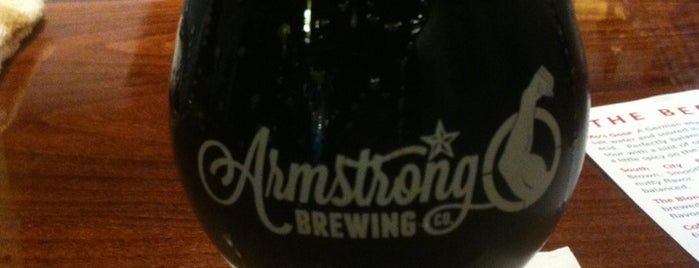 Armstrong Brewing is one of place to try beer.