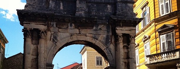 Balbi's Arch is one of Rovinj, Croacia.