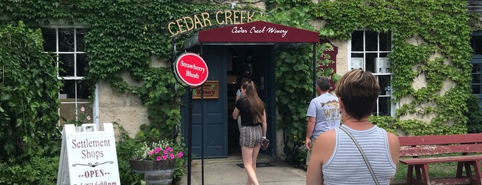 Cedar Creek Winery is one of Wisconsin.