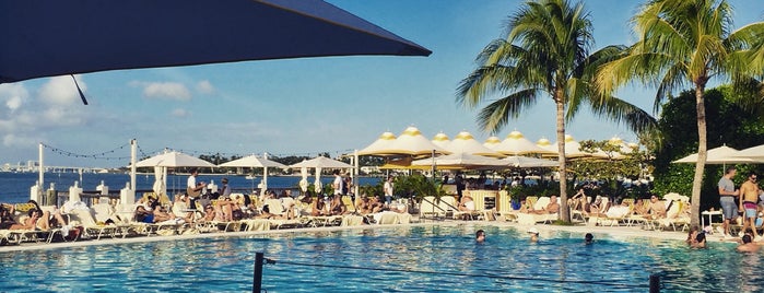 Pool at The Standard Spa, Miami Beach is one of Tempat yang Disukai Sarah.