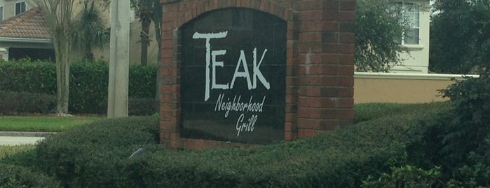 Teak Neighborhood Grill is one of Orlando.