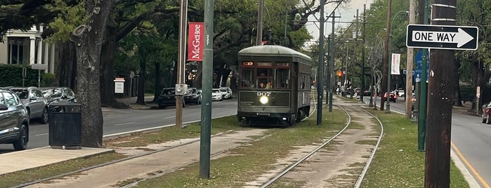 St. Charles Streetcar - First Street is one of New Orleans.