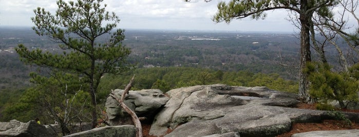 Stone Mountain Park Walk-Up Trail Mid-Way Point is one of Tempat yang Disukai Wendy.