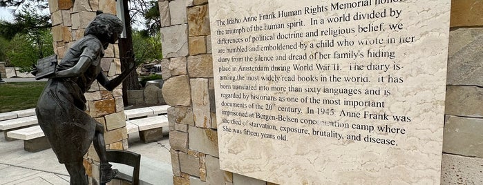 Anne Frank Human Rights Memorial is one of The 15 Best Places for Sunsets in Boise.