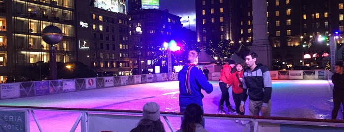 Union Square Ice Skating Rink is one of Bay Area Christmas Lights & Ice Skating Rinks.