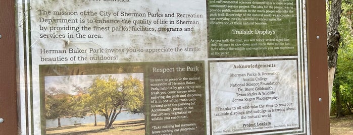 Herman Baker Park is one of Big Sherm.