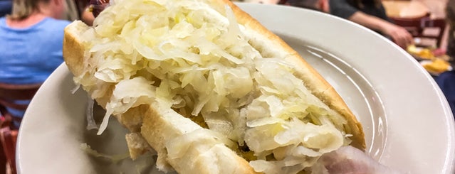 Katz's Delicatessen is one of The 11 Best Hot Dogs In NYC.