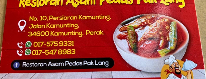 Restoran Asam Pedas is one of Favourite Food Outlets !!.