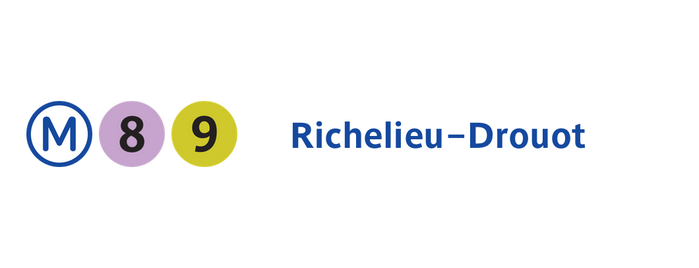 Métro Richelieu—Drouot [8,9] is one of #Paristrip 2013 (Rock en Seine).