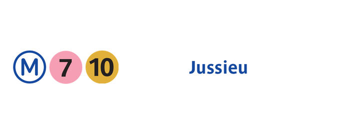 Métro Jussieu [7,10] is one of ligne 7.