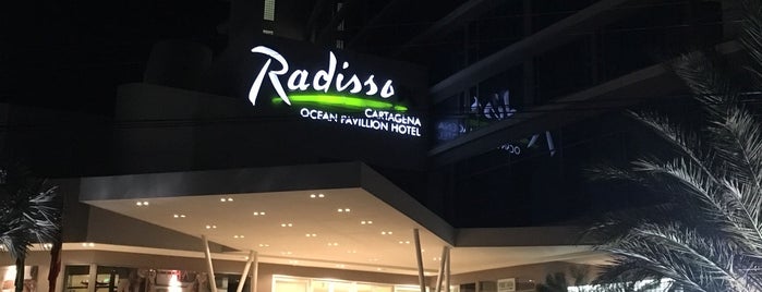Hotel Radisson Cartagena is one of Orte, die Andrea gefallen.