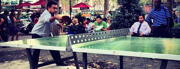 Bryant Park Ping Pong is one of Leisure Sports NYC.