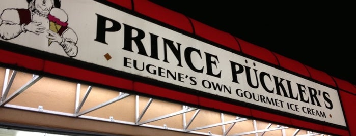 Prince Pückler's Gourmet Ice Cream is one of Eugene Sweets.