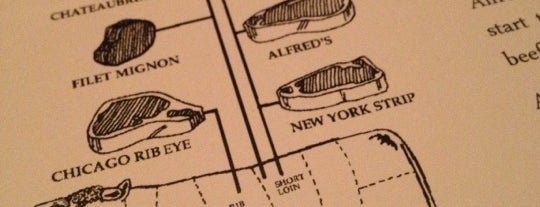 Alfred's Steakhouse is one of Anthony dinner.