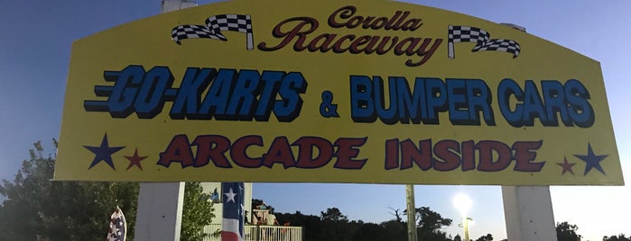 Corolla Raceway is one of North Carolina.