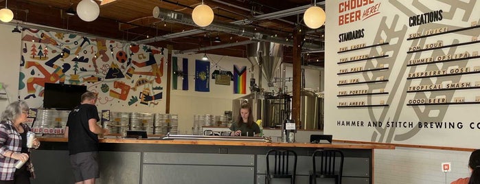 Hammer & Stitch Brewing Company is one of PDX Brewery Bar Crawl & Recovery.