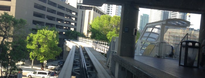 MDT Metromover - Eighth Street Station is one of sole.