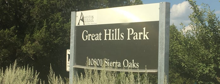 Great Hills Park is one of Locais curtidos por Divya.