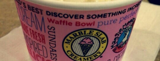 Marble Slab Creamery is one of Restaurants.